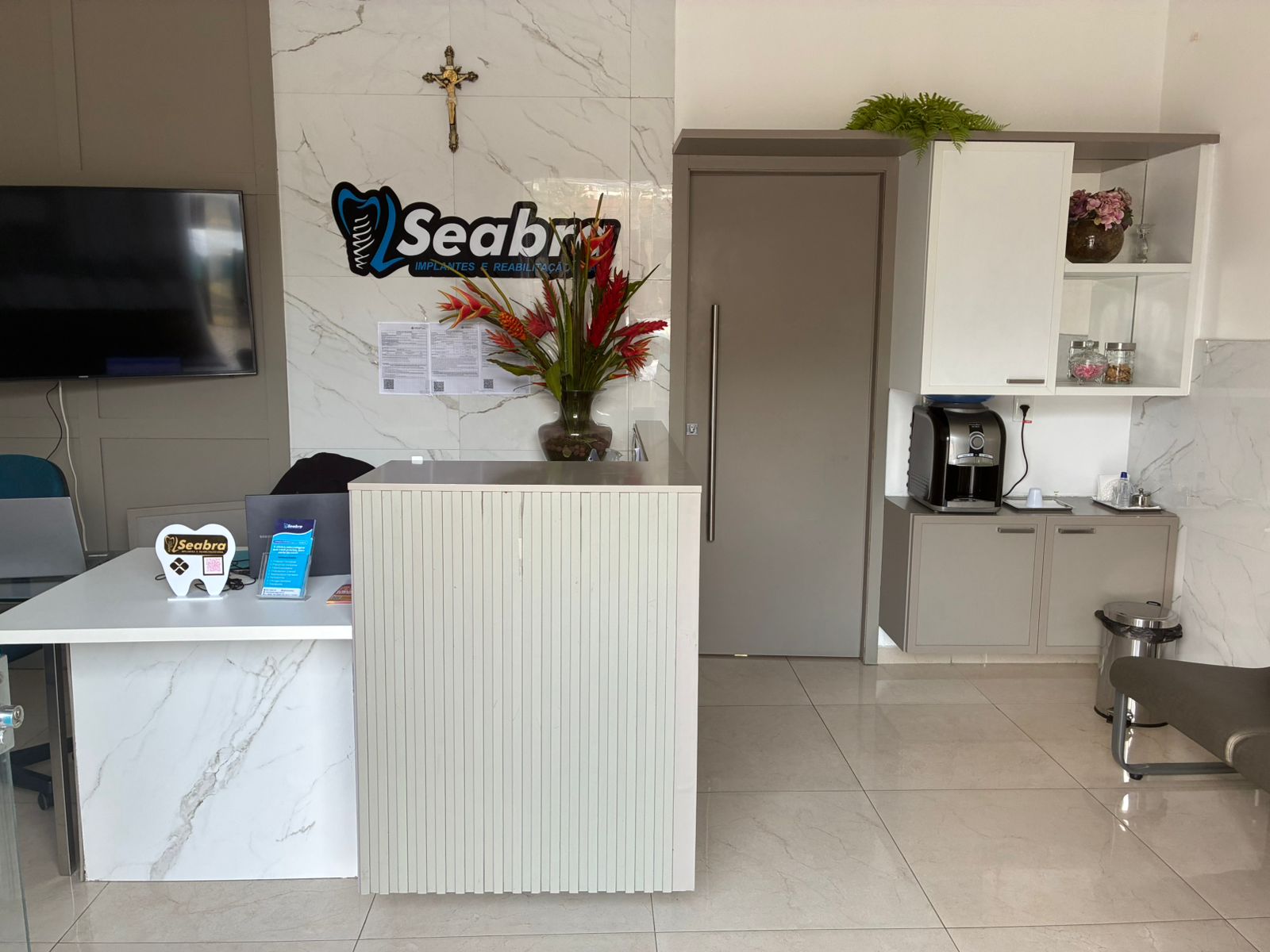 Recepção da clínica L Seabra